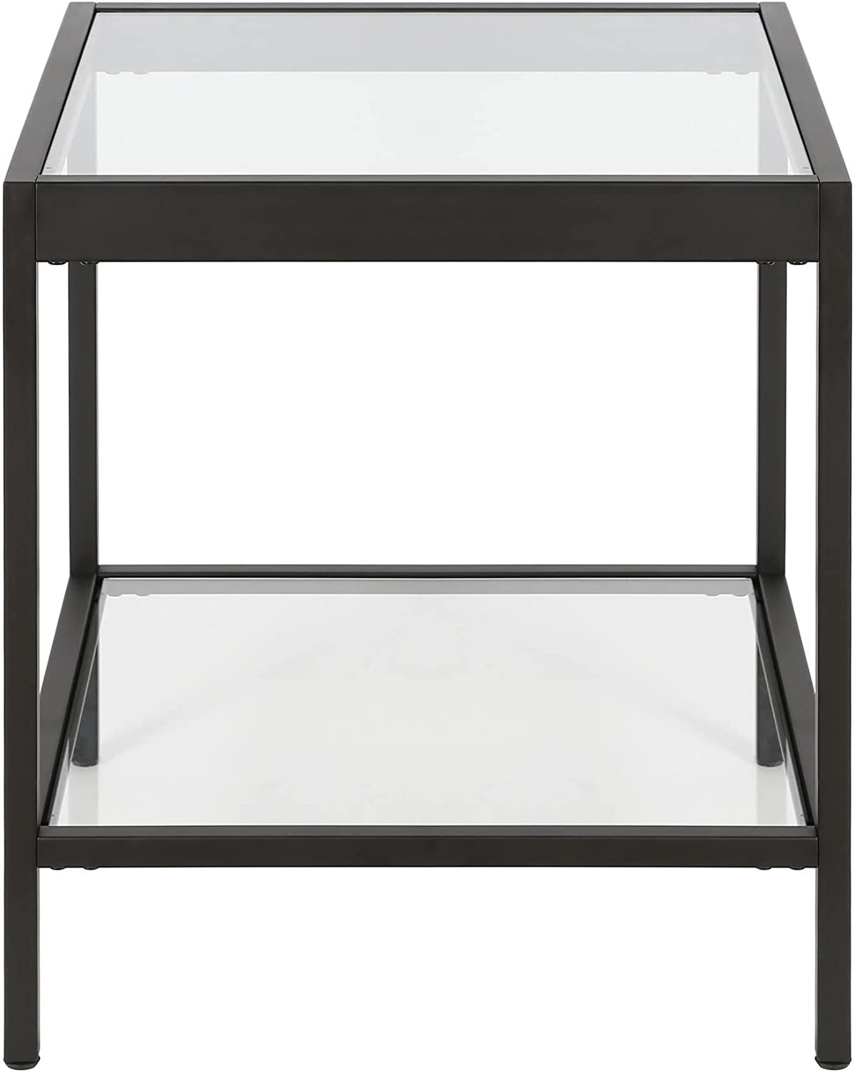 Alexis 20'' Wide Square Side Table in Blackened Bronze Alexis 20'' Wide Square Side Table in Blackened Bronze