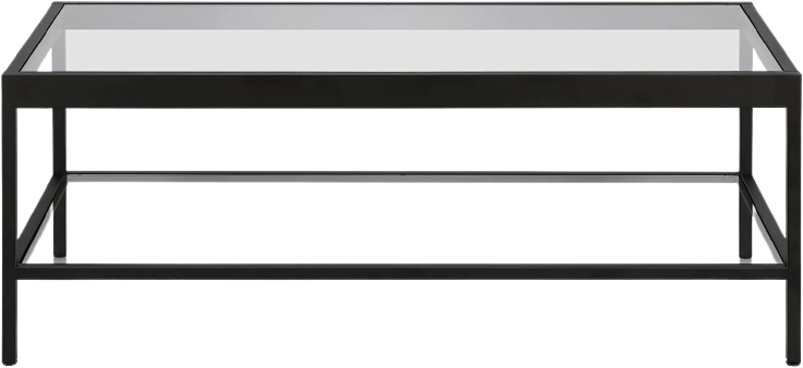 Alexis 45'' Wide Rectangular Coffee Table in Blackened Bronze Alexis 45'' Wide Rectangular Coffee Table in Blackened Bronze