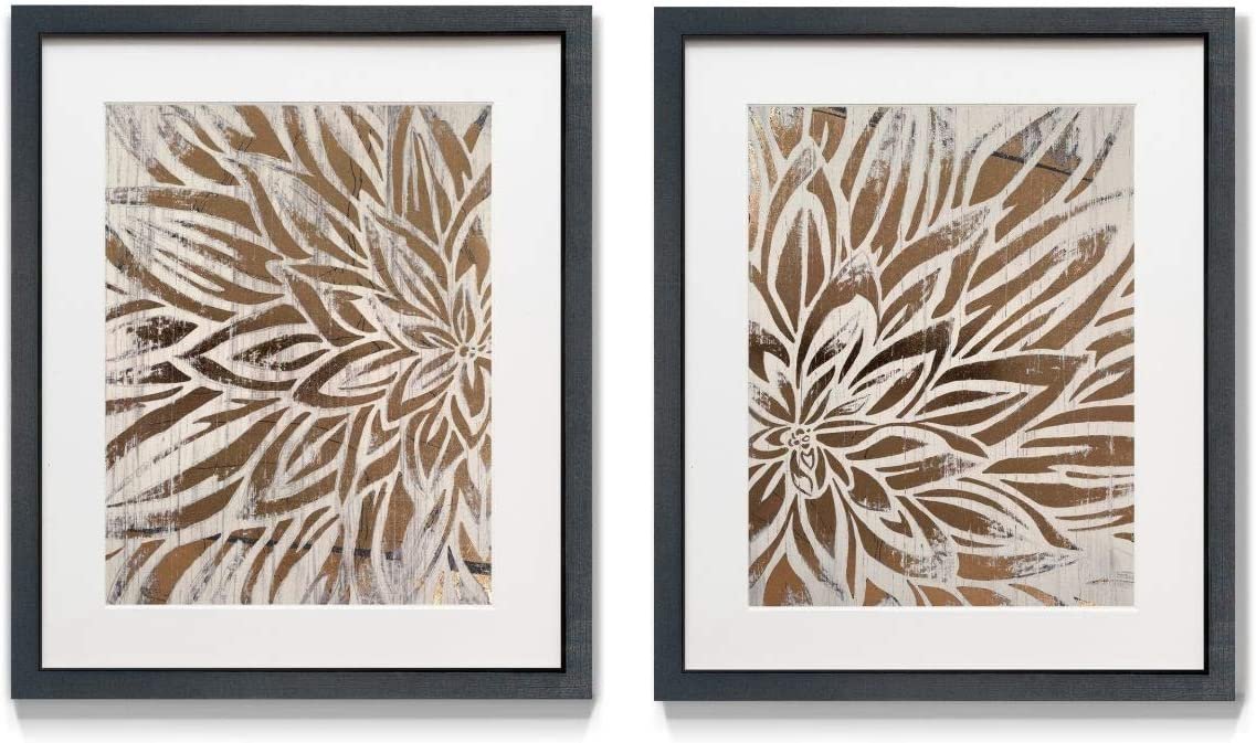 Renditions Gallery Floral Imprint 2 Piece Framed Artwork Set Renditions Gallery Floral Imprint 2 Piece Framed Artwork Set